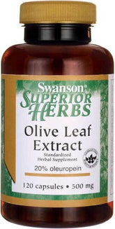 Olivenblattextrakt Olivenblattextrakt 500 mg 120 Kapseln SWANSON